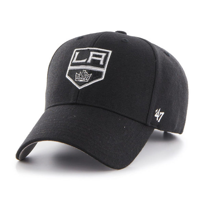 47 Brand MVP Adjustable Cap - Los Angeles Kings Black, 85% Acrylic 15% Wool, Structured Crown - View #10