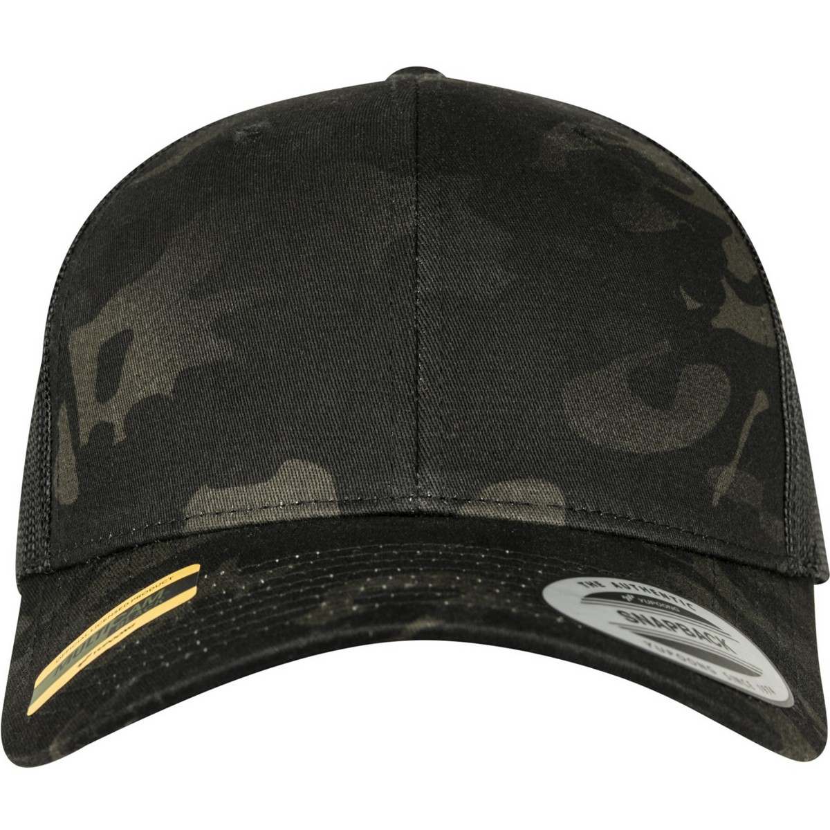 Flexfit Trucker Cap Im Multicam®-Design – Unisex, Snapback, Retro-Style Mit Mesh-Rücken